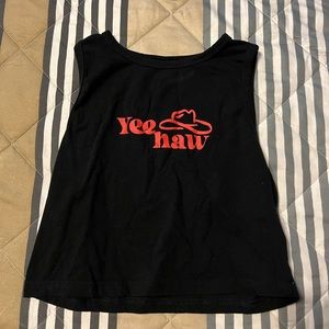 Shein “yeehaw” crop tank